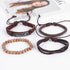 4-er Set Lederarmband Schiebekonoten unisex verstellbar topseller einzeln